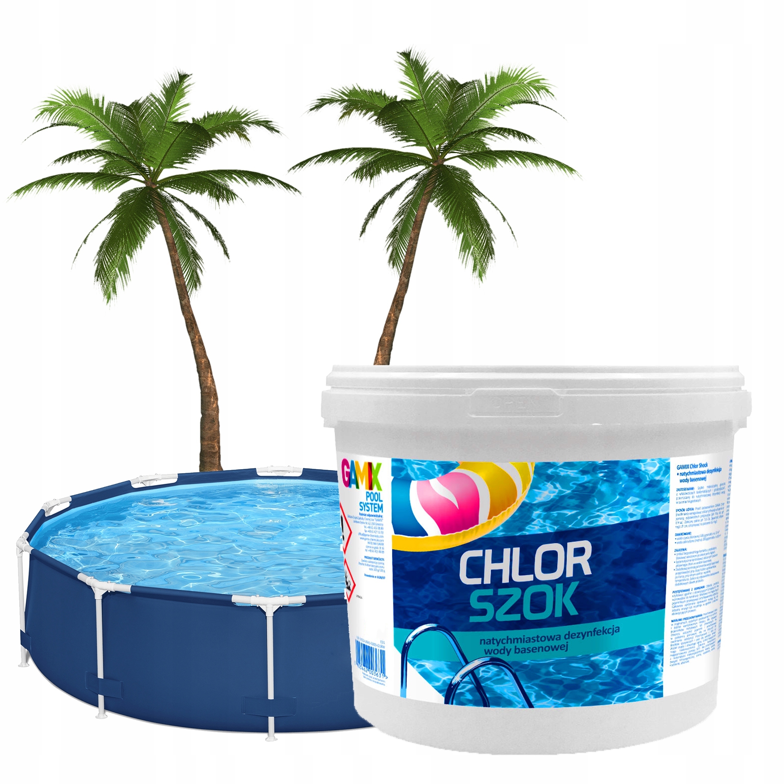 Chlor Szok 5 Kg Do Basenu Spa Jacuzzi Gamix Granulat Dezynfekcja