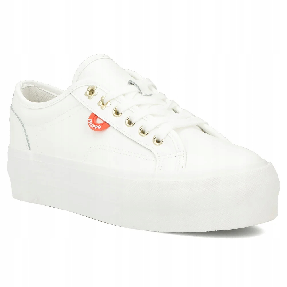 Buty sportowe damskie trampki Filippo na grubej podeszwie sznurowane r.37