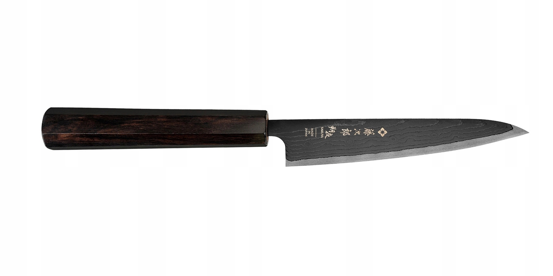 Japonský univerzálny nôž 130 Tojiro Sakuya Black VG-10 Damascus
