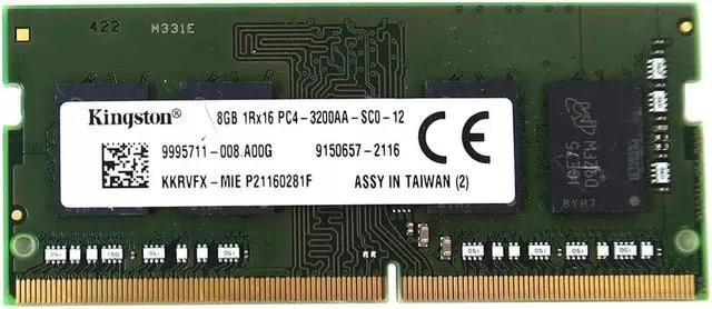 Kingston 8GB DDR4 SO-DIMM （KKRVFX-HYC) Pamięć RAM do laptopa DDR4 8GB 3200Mhz KINGSTON SO-DIMM KKRVFX-HYC