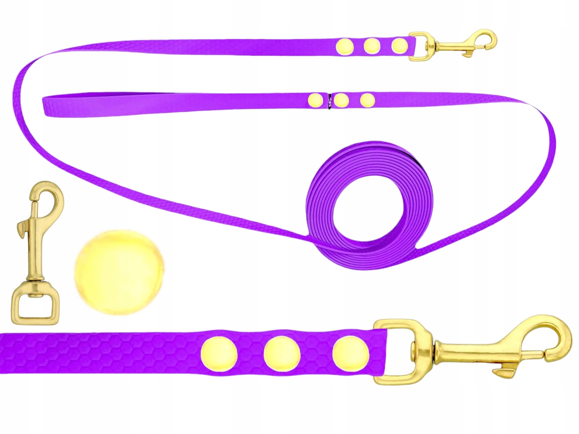 Vodítko Vodítko S Pravou Tréninkovou Mosazí Biothane Pvc 20 M 16 MM