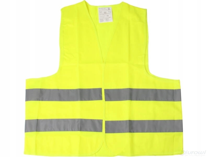 

Kamizelka ostrzegawcza odblaskowa Żółta rozm. XXXL