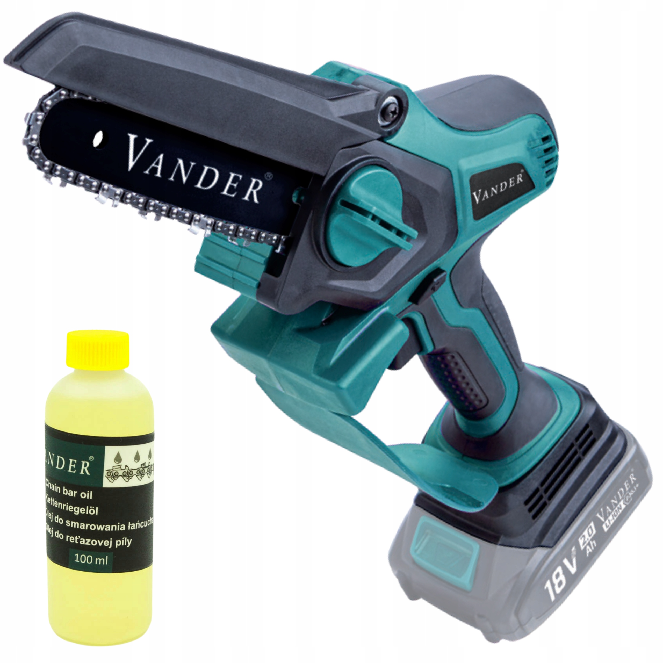 Pilarka łańcuchowa do gałęzi z możliwością dokupienia teleskopu 18V Vander