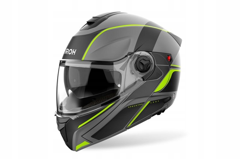 Modulárna Čeľusťová Motocyklová Prilba Airoh Specktre Leaf Yellow Matt Šedá L