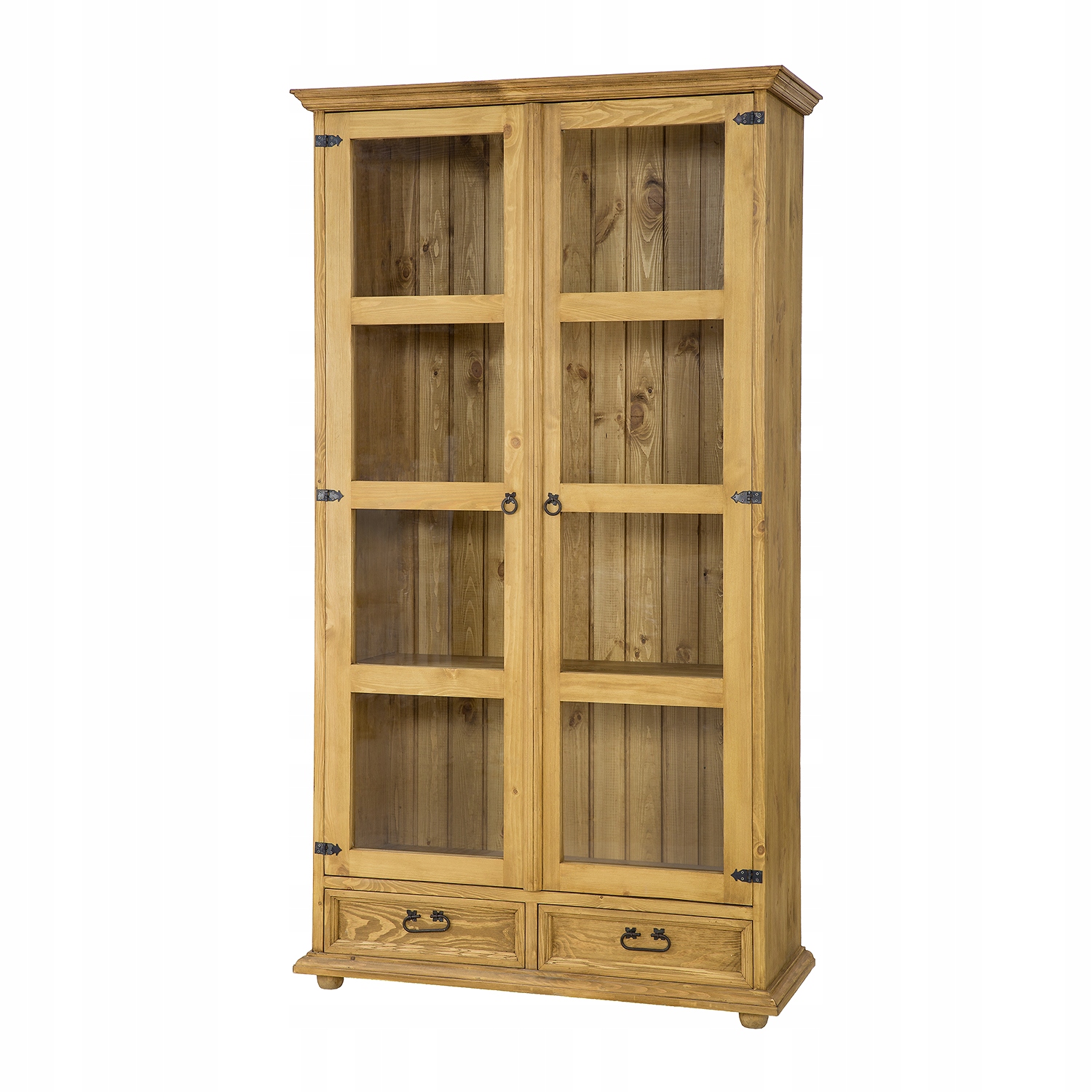 Witryna drewniana do salonu