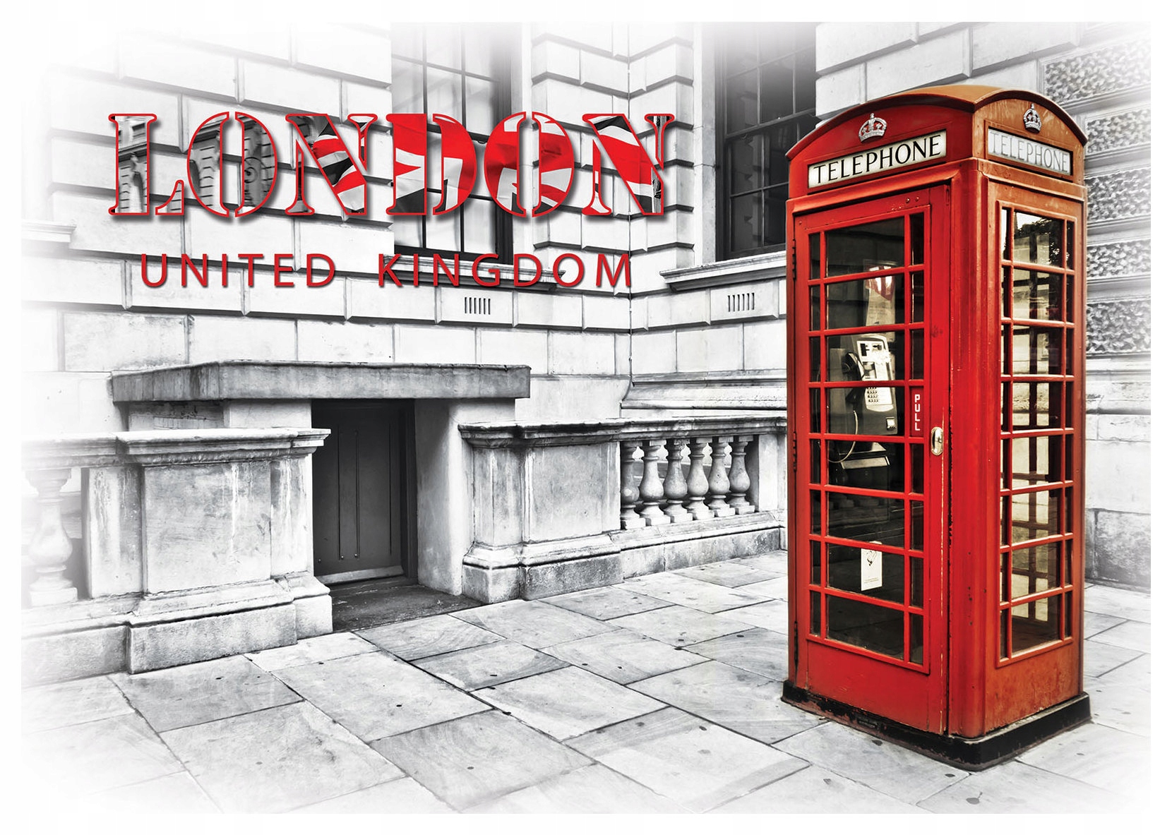 Fototapeta Červená budka Londýn Uk vinylová 368x254 lepidlo