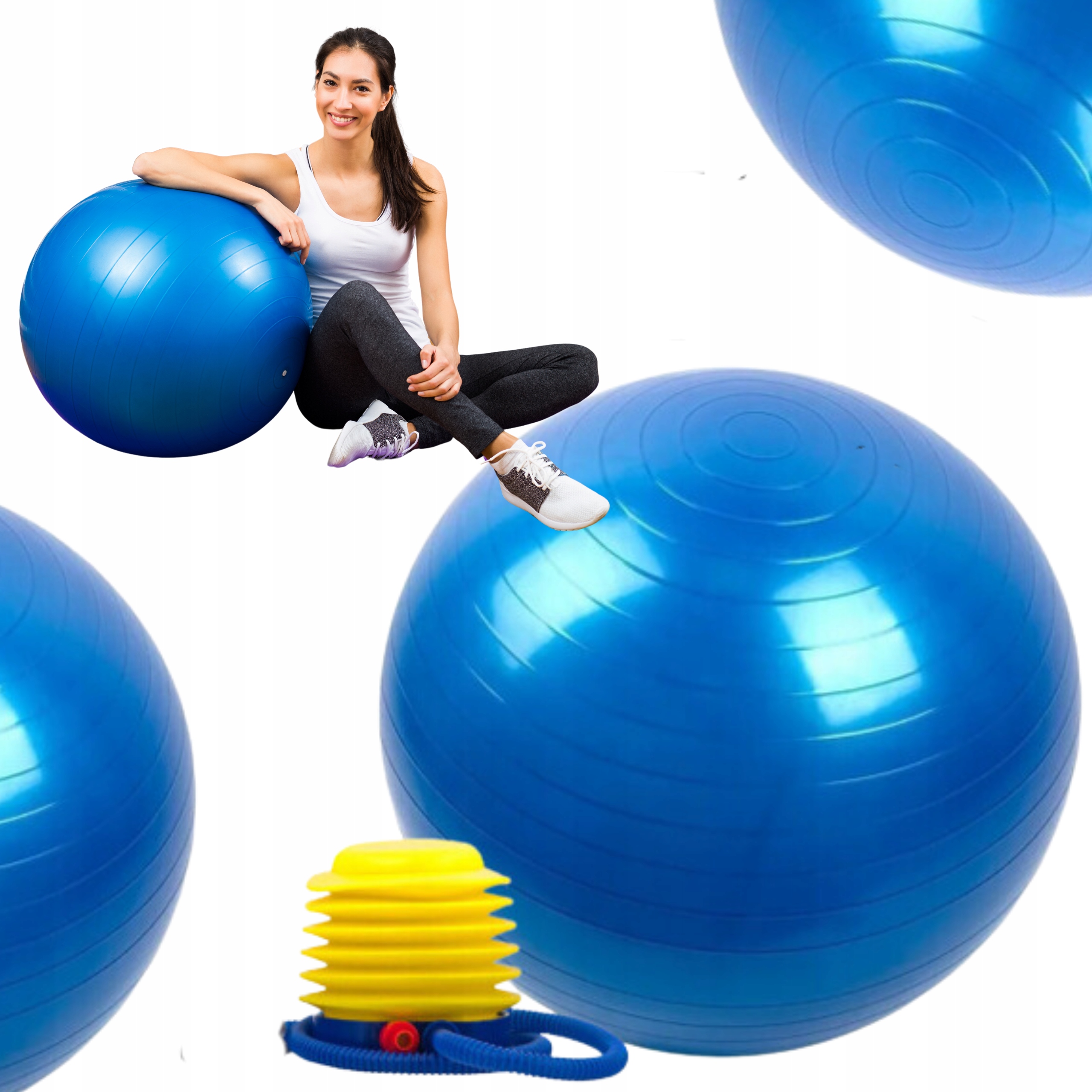 

Pilka Fitness Gimnastyczna Do Cwiczen 55CM +pompka