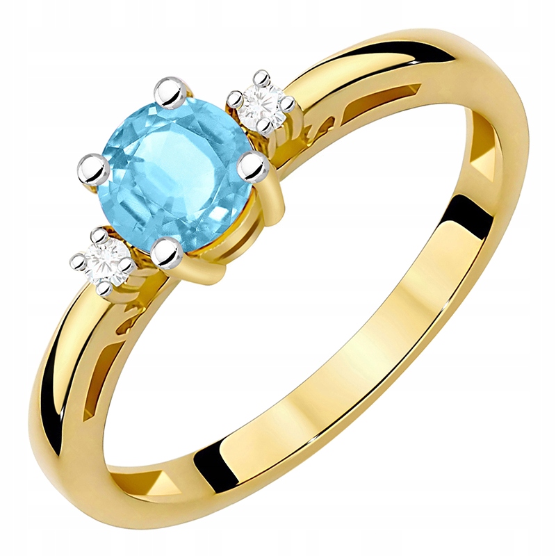 Prstýnek Topaz 0,50 ct Brilianty