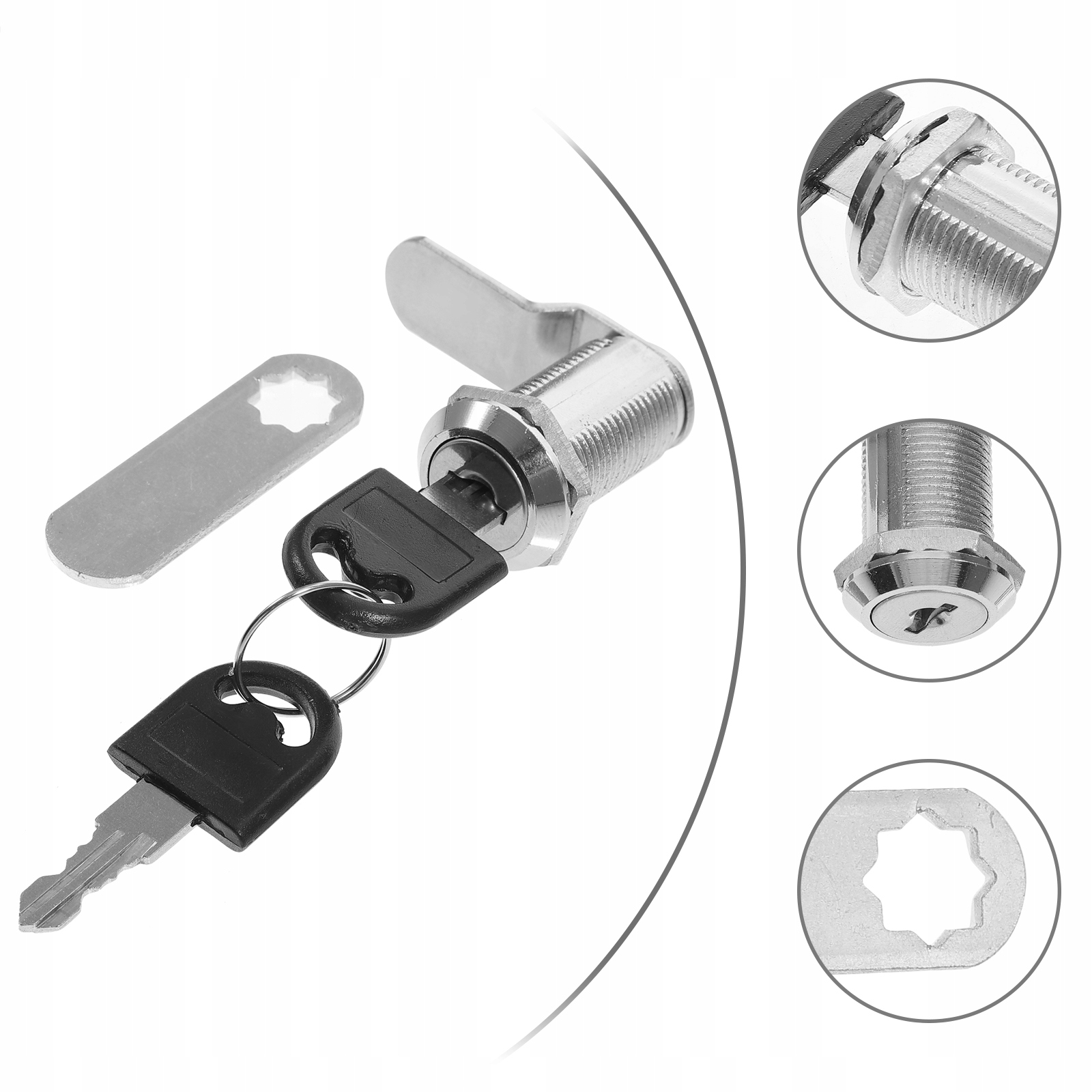 SKRZYNKA NARZĘDZIOWA SZAFKA Z ZAMKIEM CAM ZAMEK DO DRZWI SZAFKA Długość 70 mm