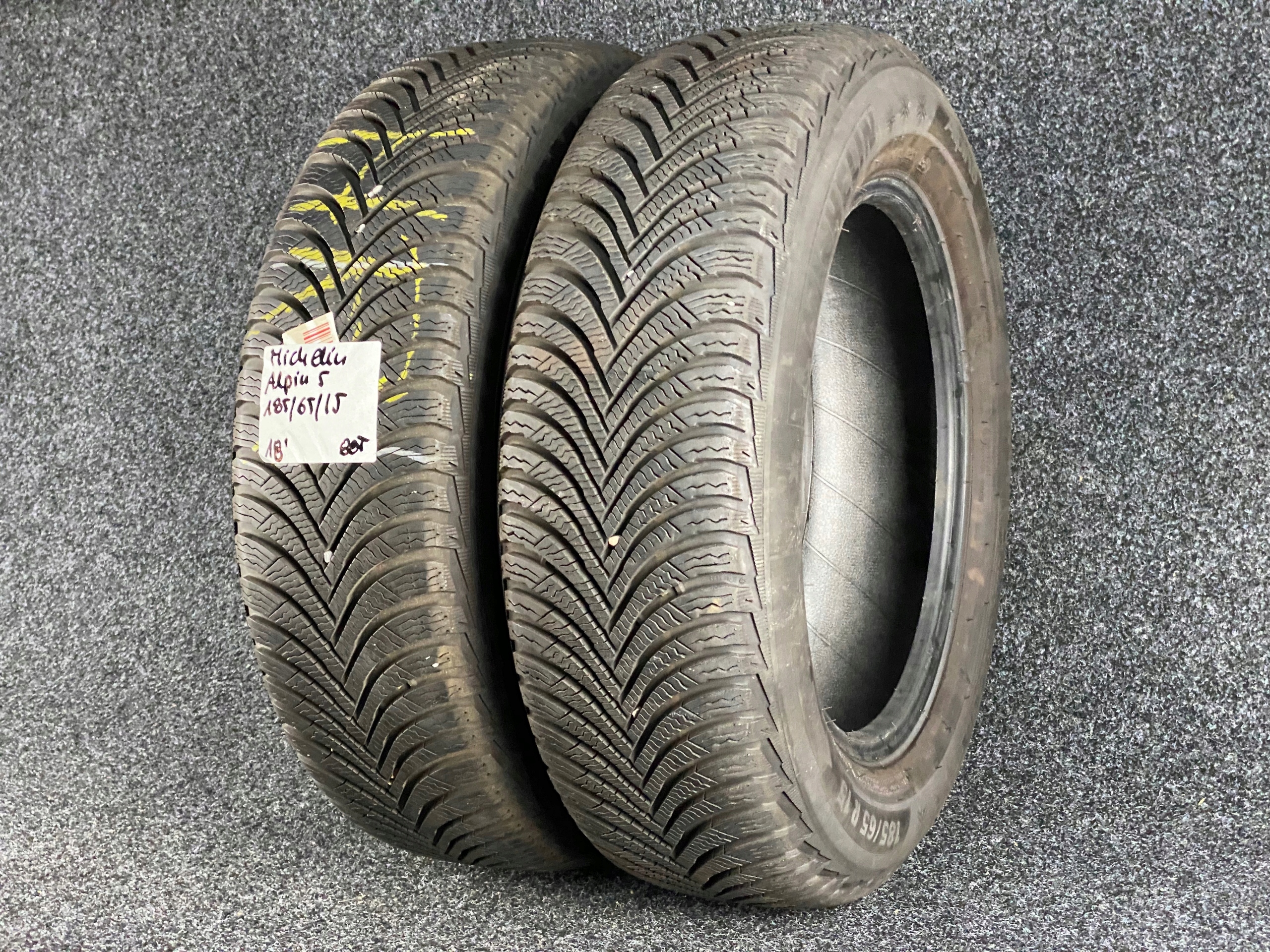 2x MICHELIN ALPIN 5 185/65R15 2018 8.5mm Rok produkcji 2018