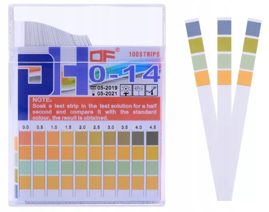 

4 Polowe Paski Lakmusowe Papierek pH 0-14 100 szt