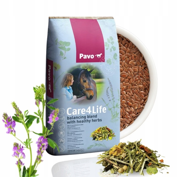 Pasza Pavo Care4Life 15 kg (Musli ziołowe bogate w błonnik)