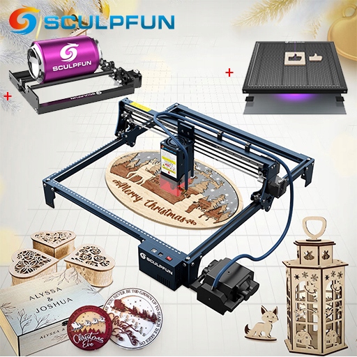 Grawer laserowy SCULPFUN S30 Pro Max Roll+Pad+Pump