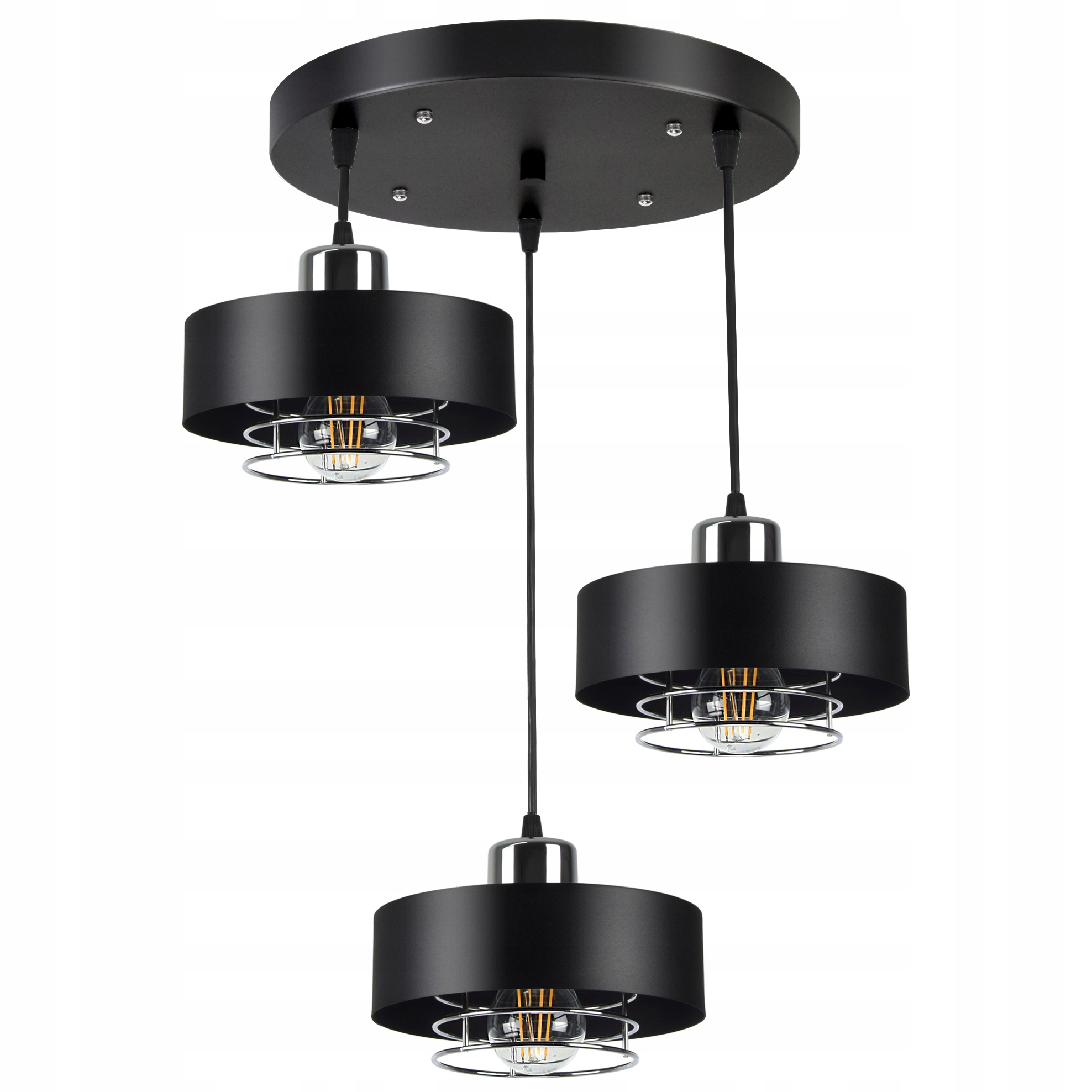 Závěsná Led lustrová lampa Vigo II Chrom
