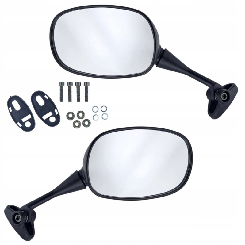 Lusterka na owiewkę Gwint M6 rozstaw otworów od 24mm do 40mm Para E13