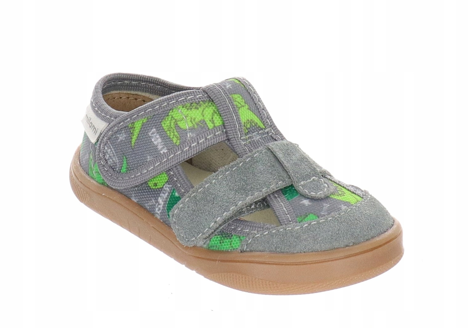 Pantofle Dziecięce Kapcie Barefoot Milami Grey Dino R.29