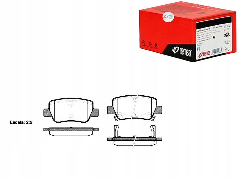 KLOCKI HAMULCOWE REMSA 446605040 446605041 37737