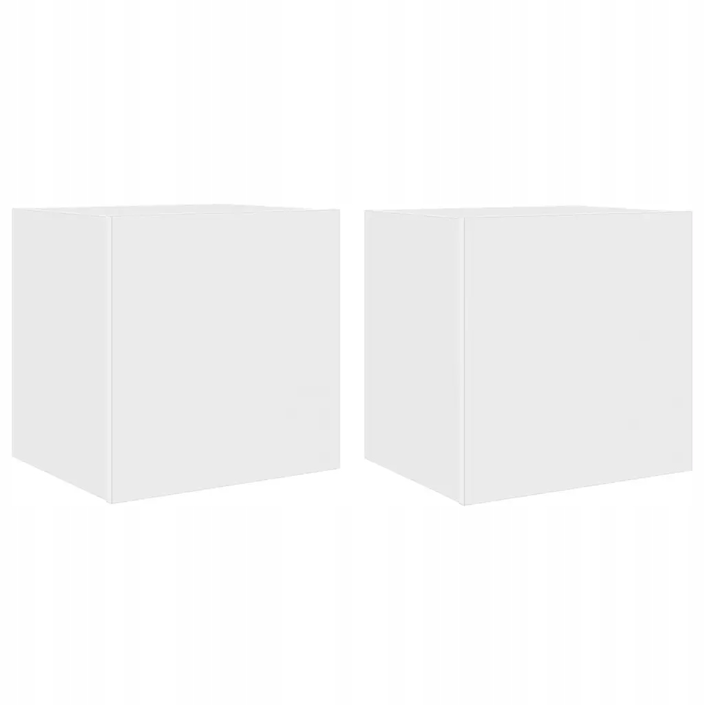 Závěsná Rtv skříňka s Rgb Led, bílá, 40,5 x 35 x 40 cm