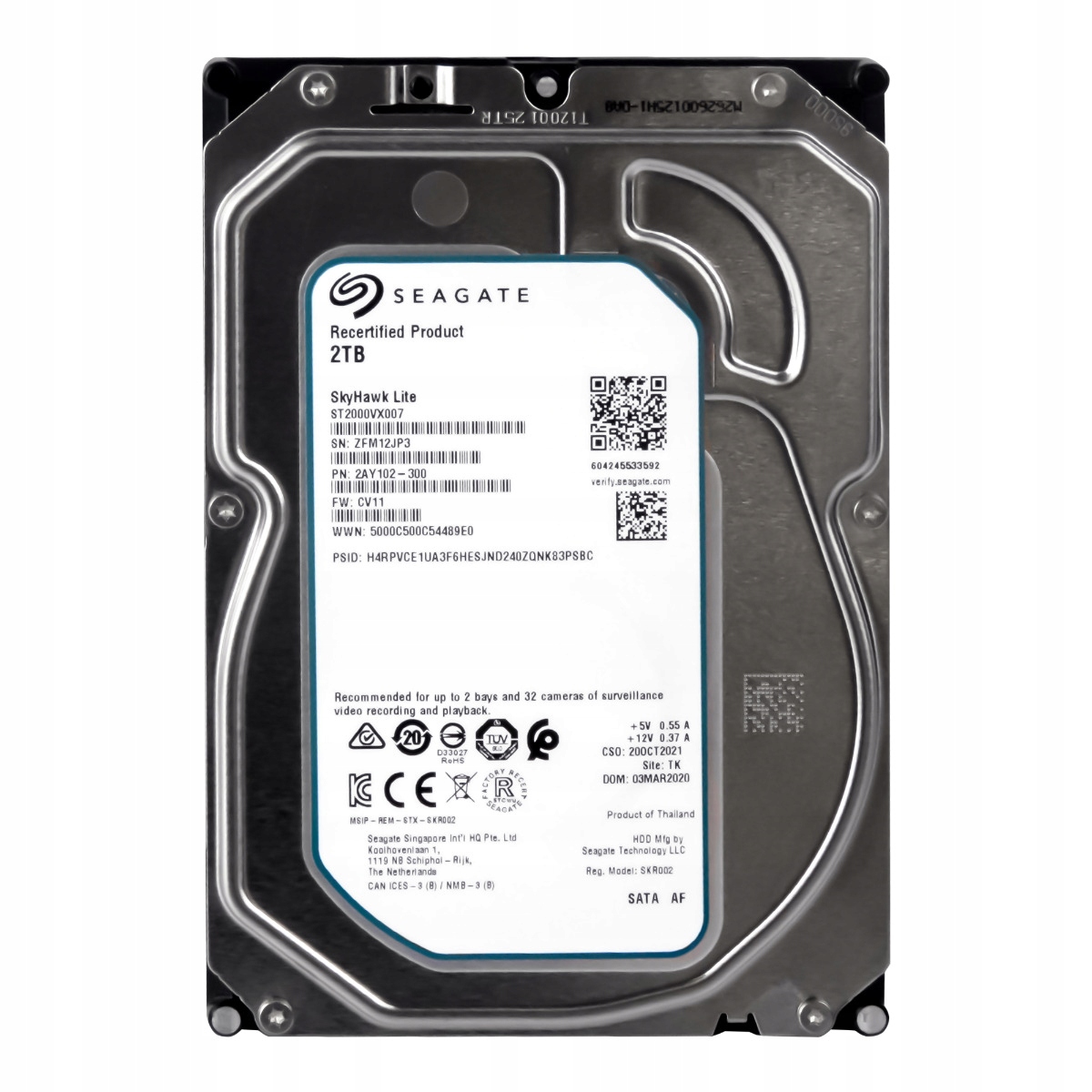 【中古】Seagate SkyHawk 4TB SATA HDD Seagate SkyHawk 4TB 内蔵型HDD 中古 COMPUTER HARD DRIVE SATA