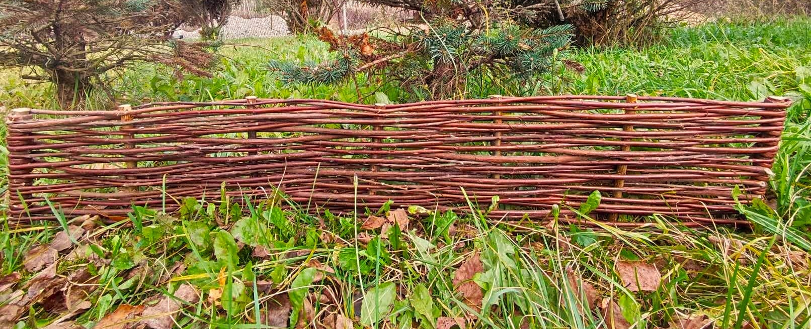 Palisada wiklinowa 120 x 10 Rabatówka Płot Obrzeże wiklinowy Producent Wiklinowy