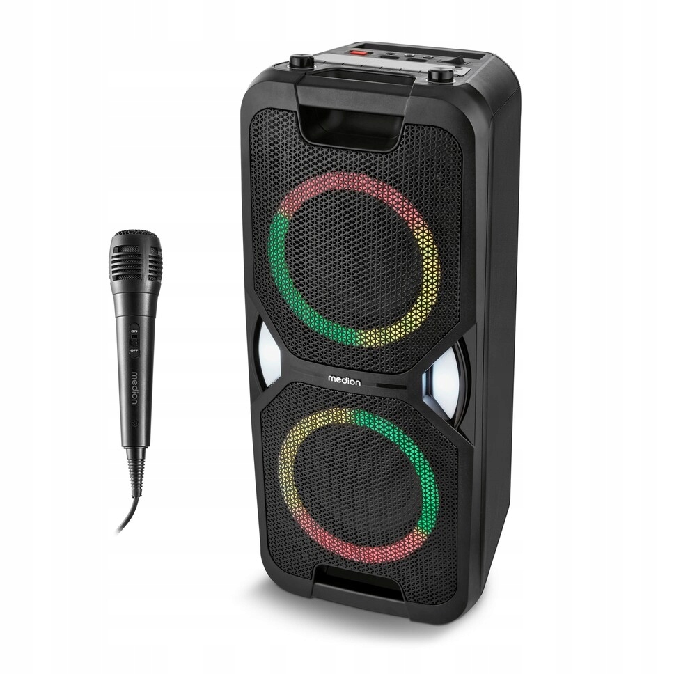 Głośnik imprezowy Medion 2x220W X-bass Bluetooth 5,0 Karaoke Radio Fm