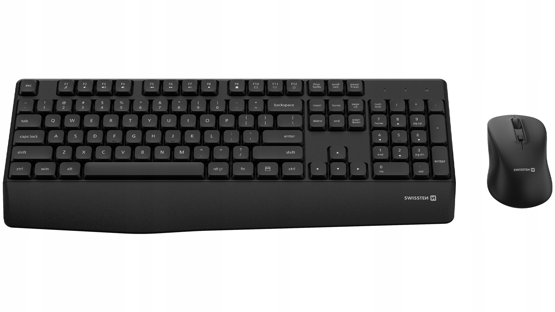 Swissten kancelářská bezdrátová klávesnice a myš Office Wireless Set