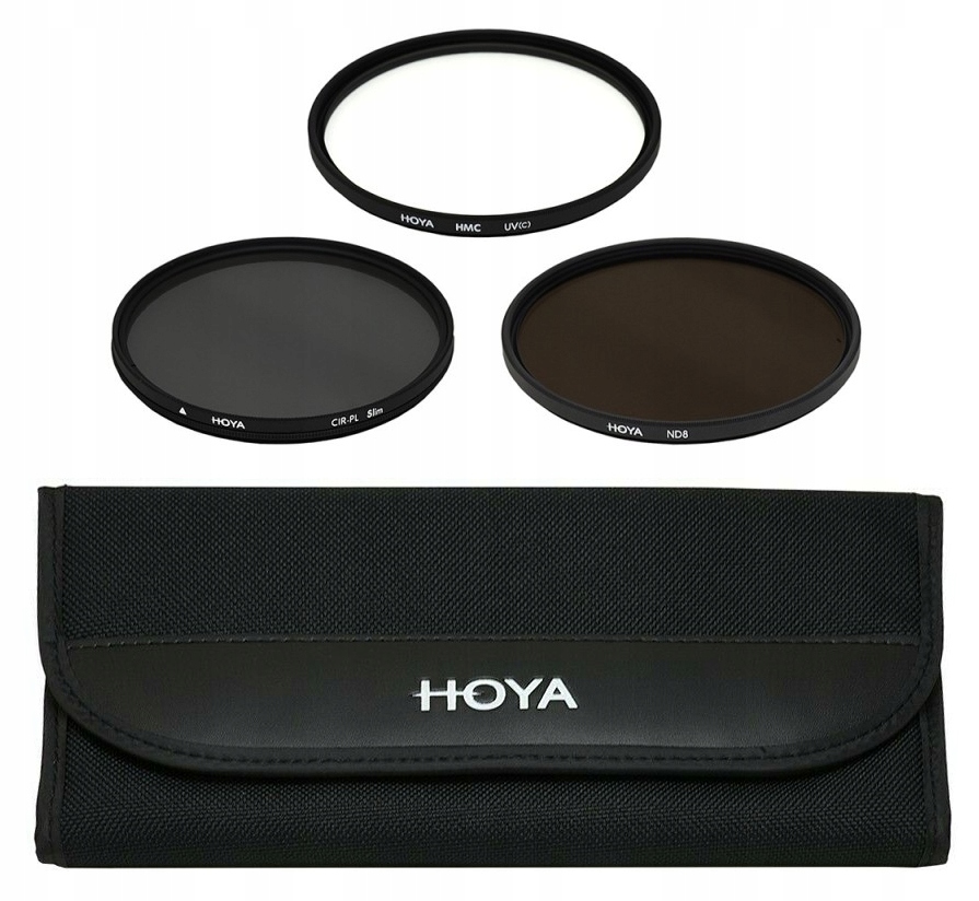 

3X Filtr Hoya 72MM Uv Polaryzacyjny Szary Etui
