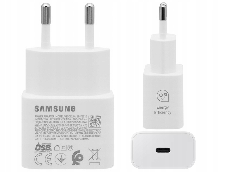 Ładowarka Sieciowa Samsung Gan Fast Charger EP-T2510 25W Pd 3.0 Typ C