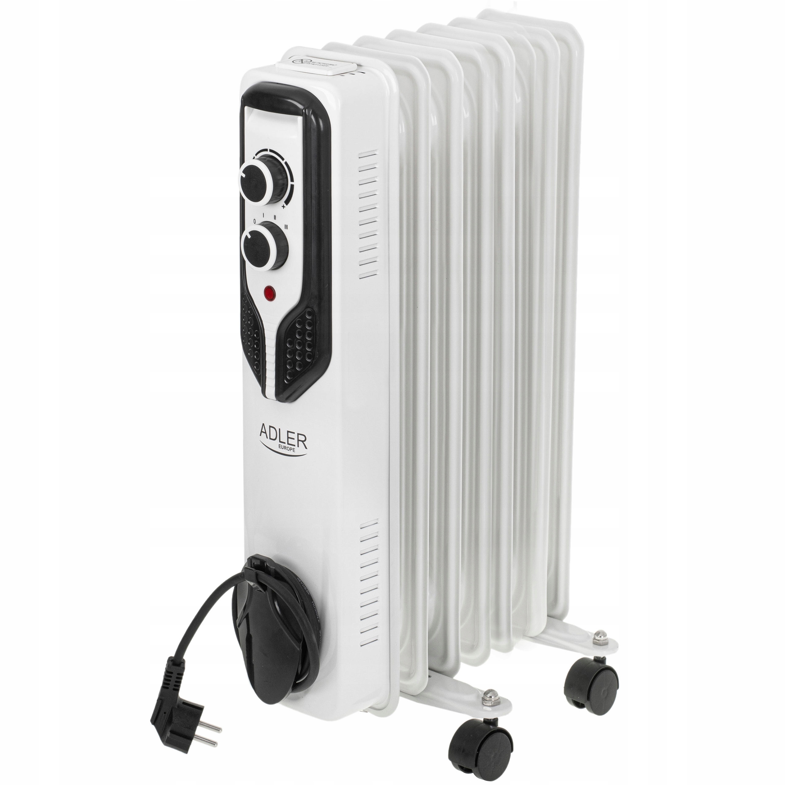 Elektrický Olejový Radiátor 1500W 7 Žeber S Kolečky