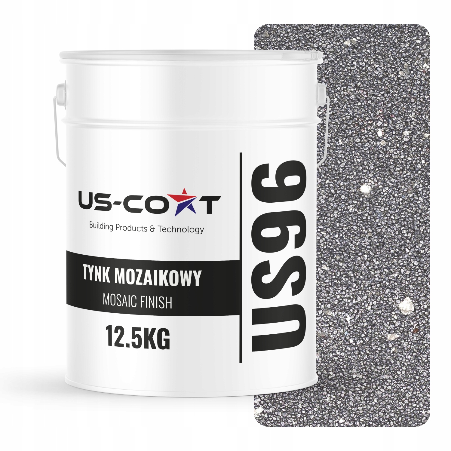 Mozaiková Omítka Mozaika 12,5 Kg Stříbrná Se Stříbrnou Slídou M54 Prémiová Fasáda