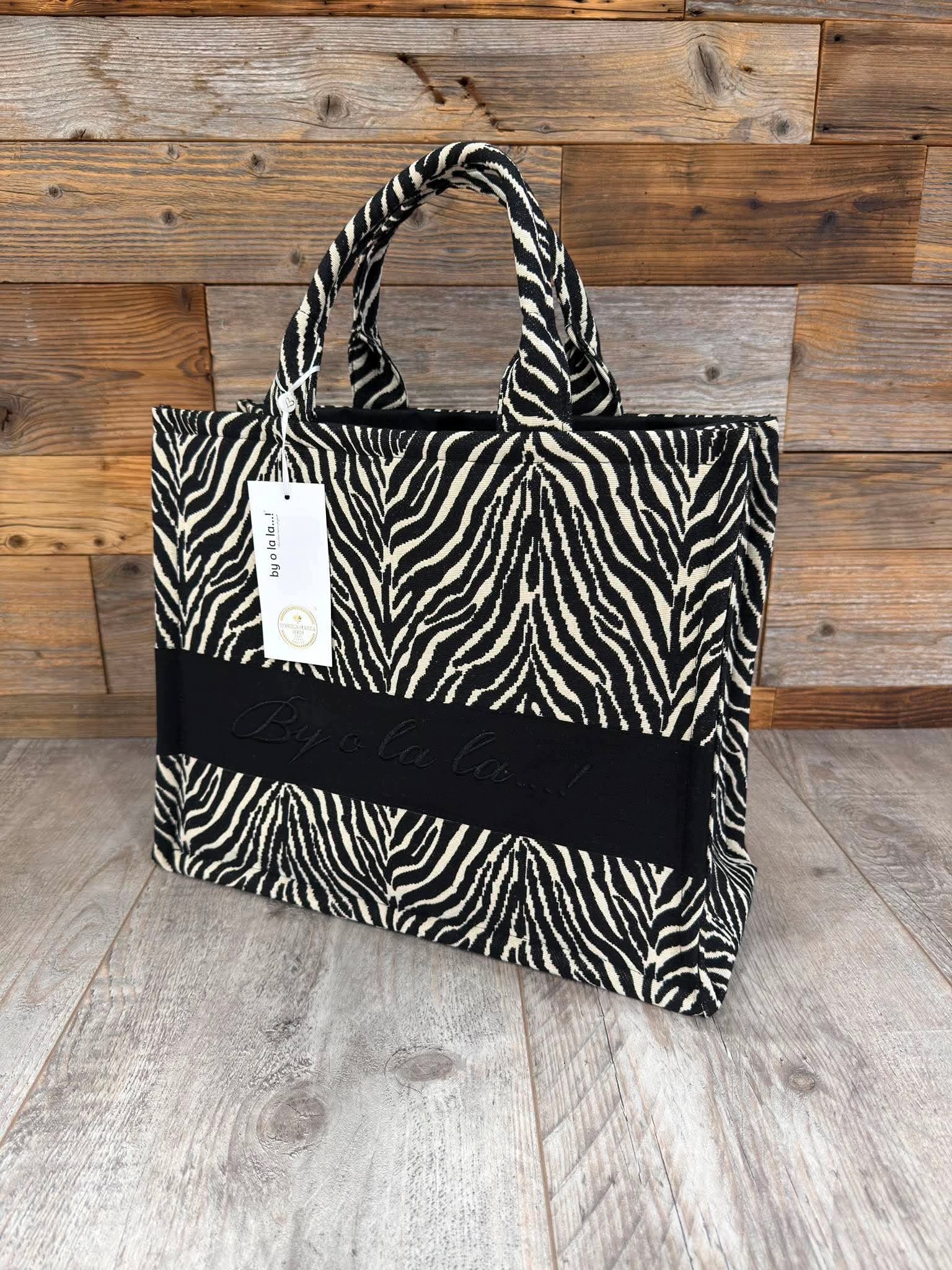 By O La La Žakárová Košíková Taška Zebra