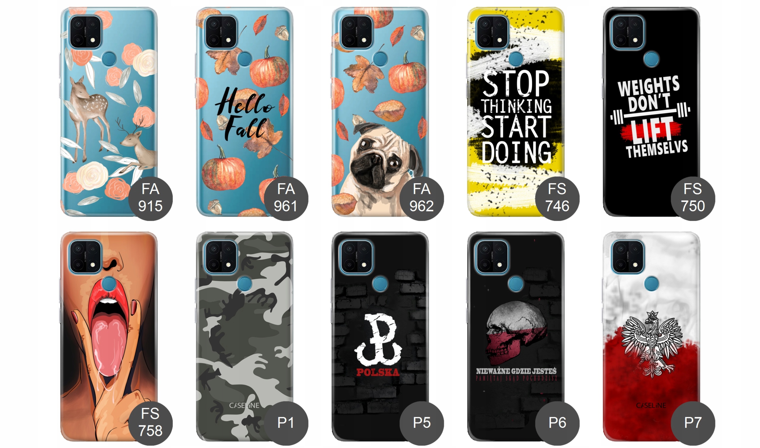 Etui do Oppo A15 / A15s case wzory guma