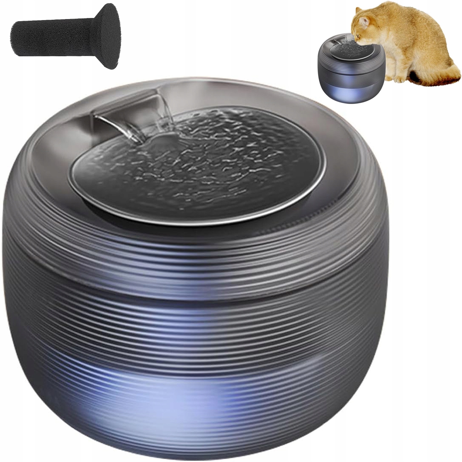 Automatický Rozvaděč Vody Pro Zvířata 2,5 L, Odnímatelný Pro Čištění