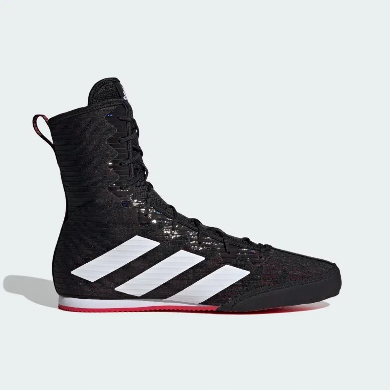 Buty Bokserskie Adidas Box Hog 4 oddychające Mid Cut Czarne/Białe r. 39 1/3