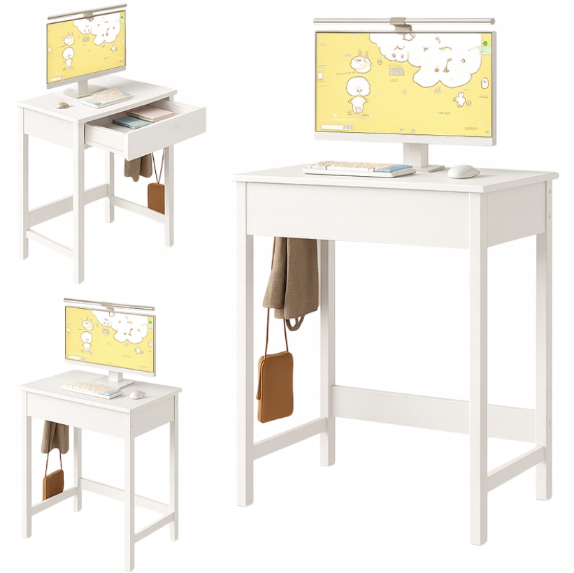 Počítačový Stůl Pro Děti Malý Stolek S 1 Šuplík Moderní 60 CM