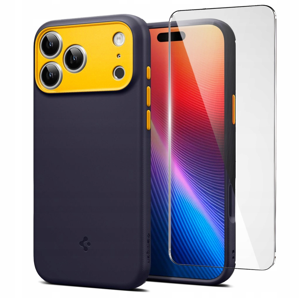 Pouzdro Pro Iphone 17 Pro Pouzdro Spigen Nano Pop Magsafe Tmavě Modré Matné Sklo