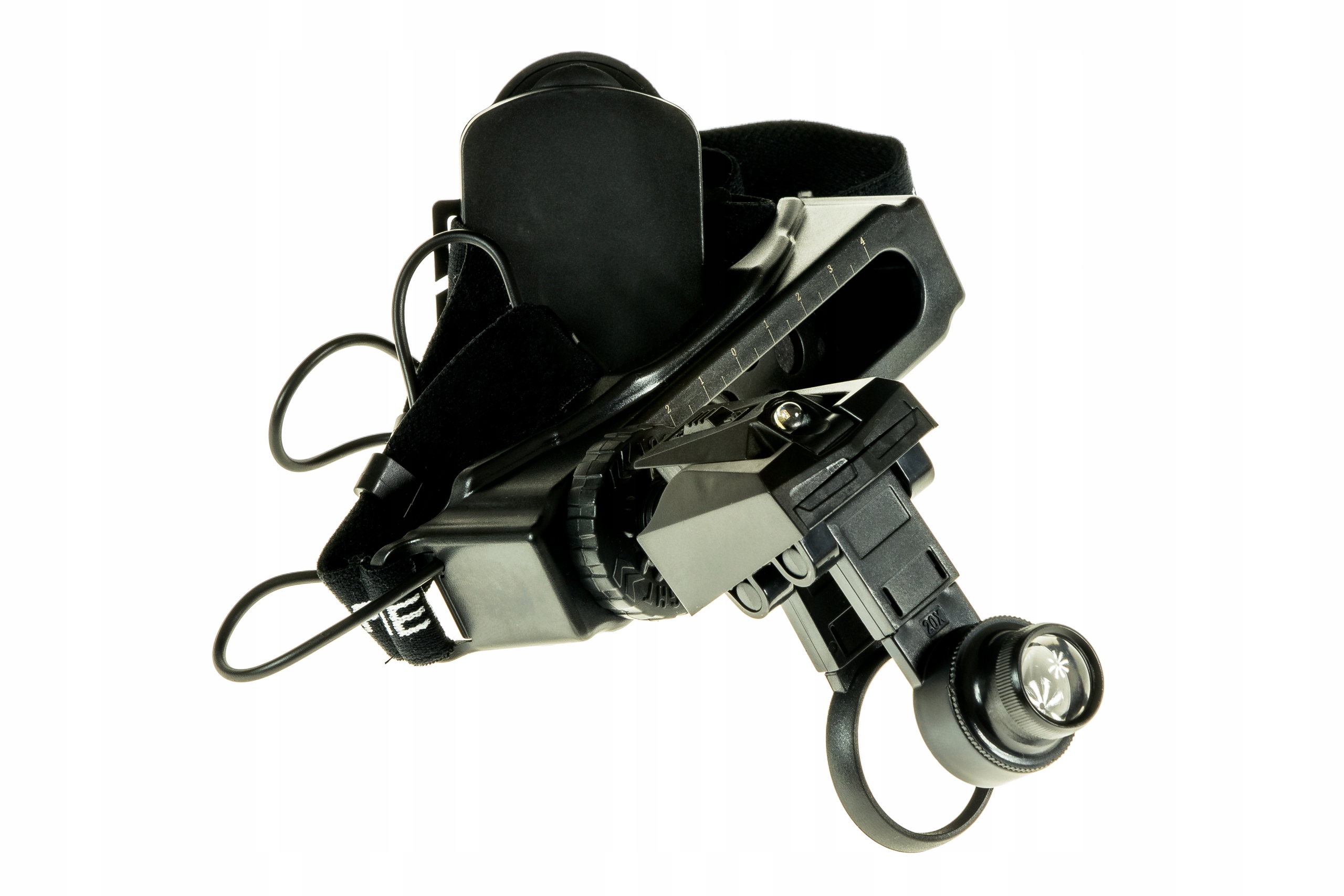 Lupa brýle na hlavu 9892E 1,0x 28x Led OL003