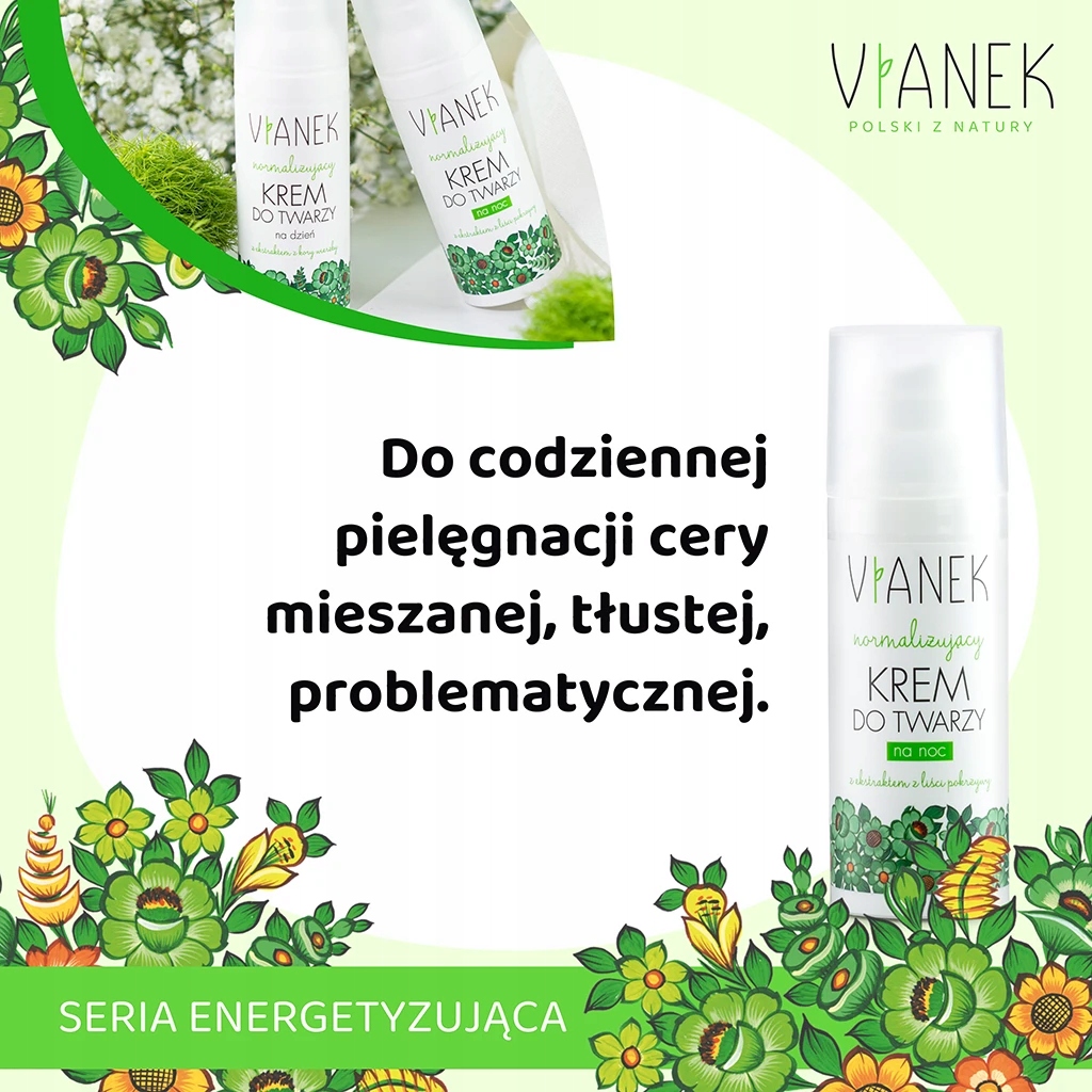 VIANEK Normalizujący krem do twarzy na noc Kod producenta 5902249010381