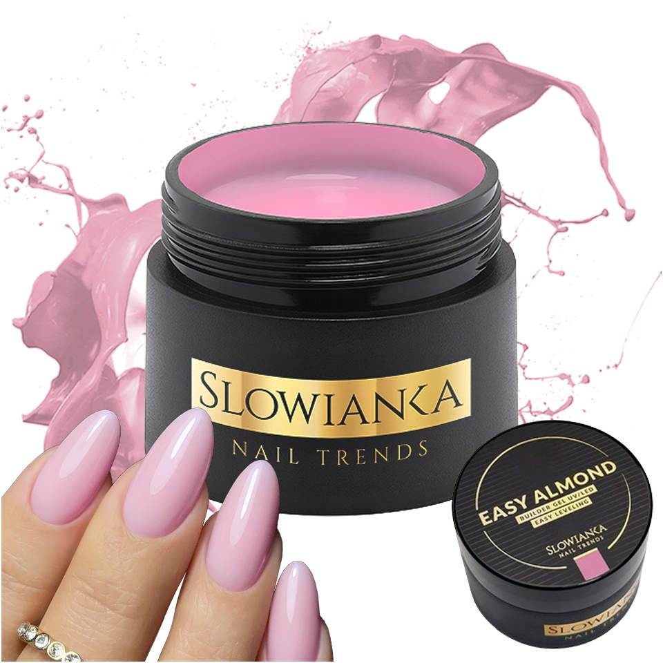 Slowianka Stavební Gel na nehty Easy Leveling 50 g Easy Almond
