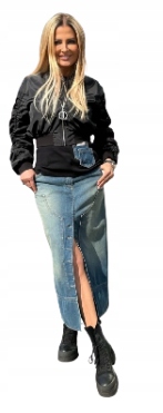 sukně dlouhá džínová sukně By O La La 36 S