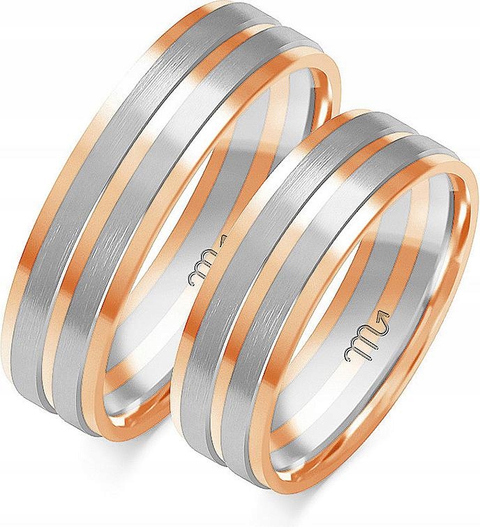 svatební z růžového zlata 585, velikost 23 24 25, dámská kolekce pro muže