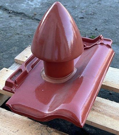 Kominek Fi 100 Futura Czerwona Glaz. CREATON(162)