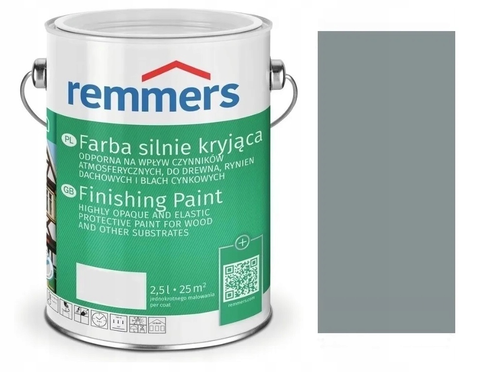 Remmers DeckFabre farba silnie kryjąca Ciemnoszary 2,5 L