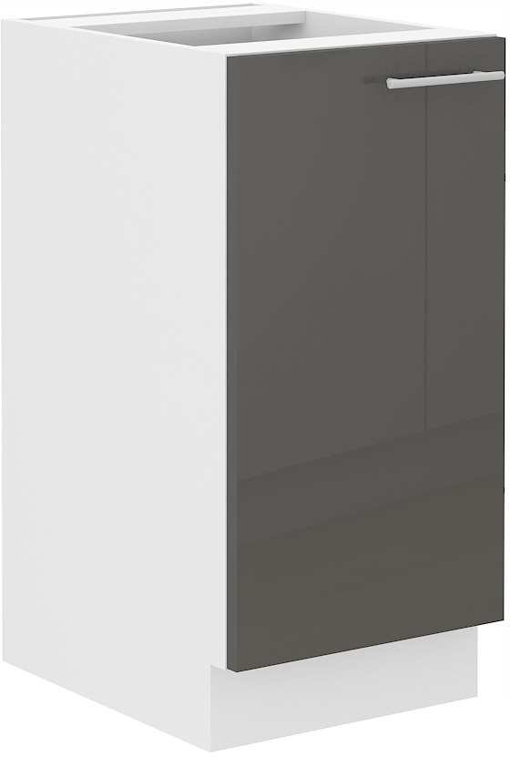 

Szafka kuchenna dolna szary połysk półka 40cm Lira