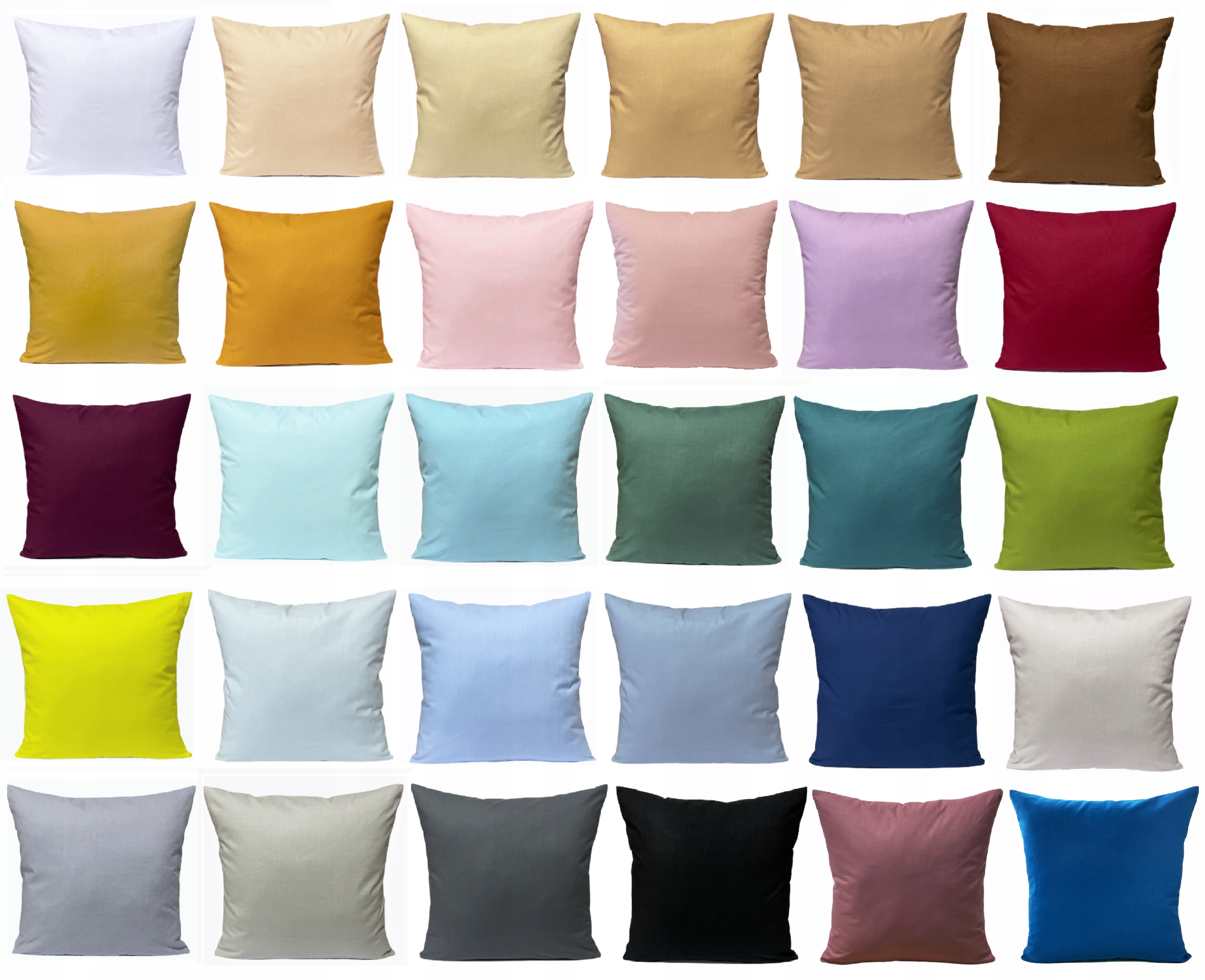Poszewka bawełniana na poduszkę 30x30cm 30 KOLORÓW Marka Jasiek