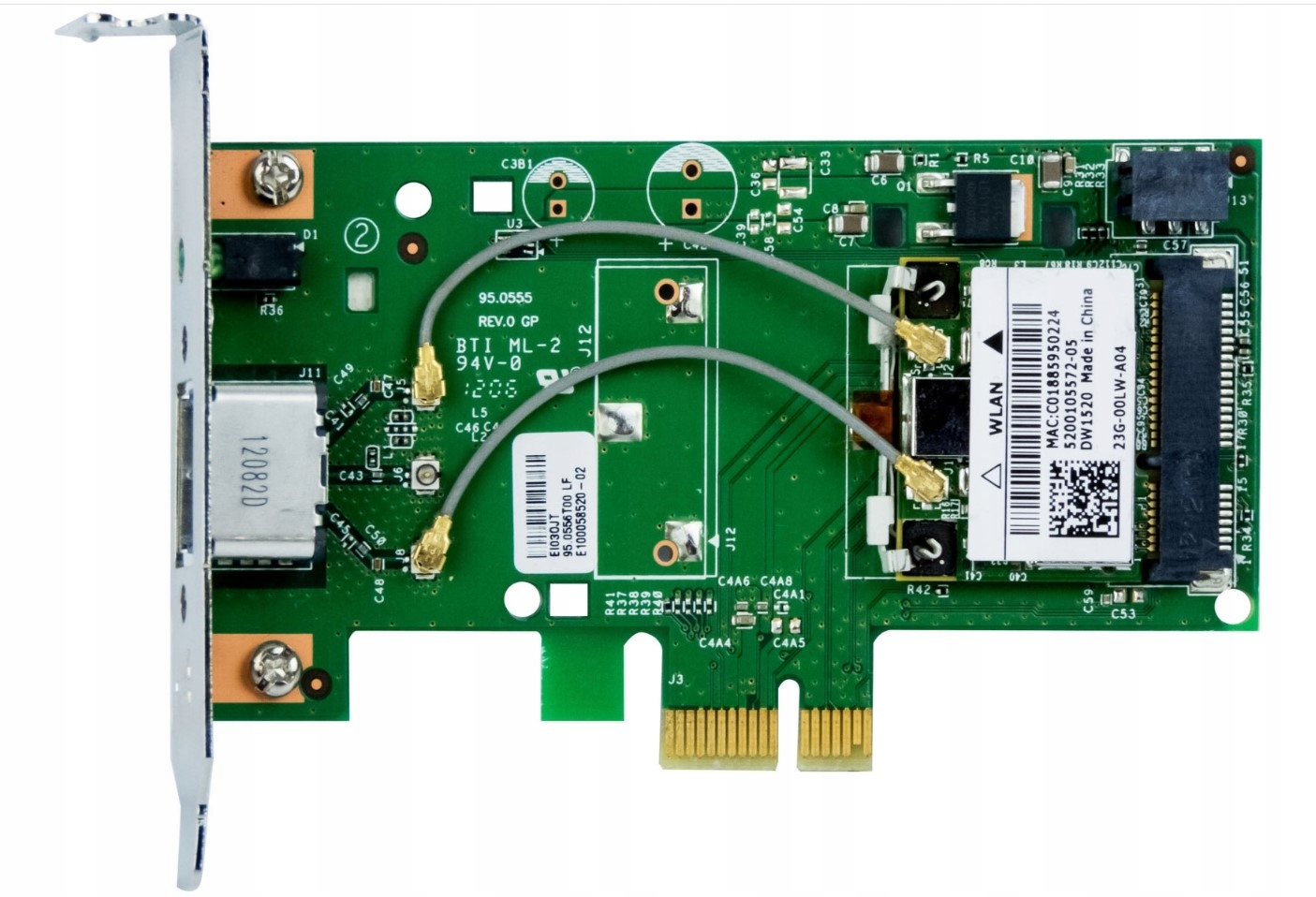 Адаптер WLAN карта Dell DW1520 08vp82 WiFi низкий профиль 08VP82