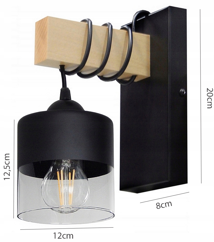 LAMPA KINKIET ŚCIENNY PLAFON 015-KCSx LED E27 LOFT SALON KORYTARZ BIURO HOL Marka Adex