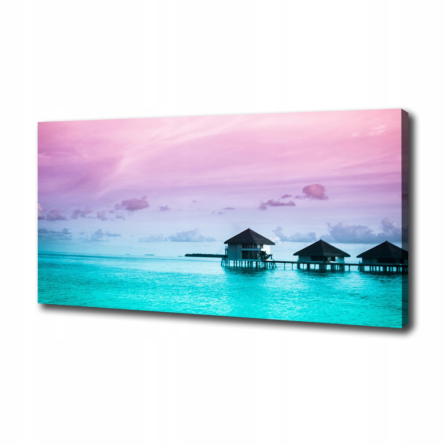 

Foto obraz na płótnie Bungalowy nad wodą 100x50 cm