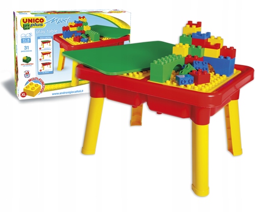 

Stolik Dla Dzieci Na Klocki 45cm 3w1 Unico 31 elem