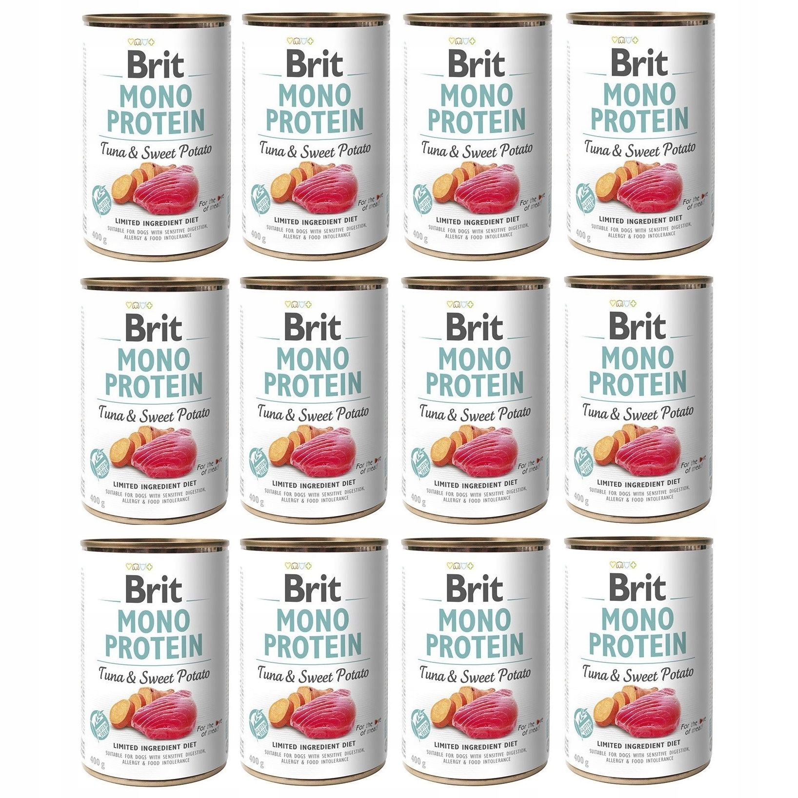 Brit Mono Protein Tuna with Batat Mokré krmivo pro psy 12x400g
